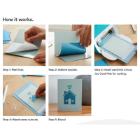 Cricut Joy cut-away card pastel sampler A2 (8 pieces) (2008856)